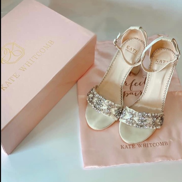 Kate Whitcomb Shoes - Kate Whitcomb Lucy Block Heels in Ivory